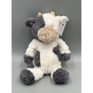 Mud Pie Maisie The Cow Plush Pal 11” Stuffed Animal Lovey Toy
